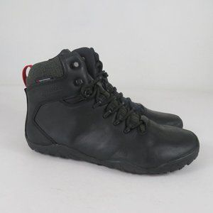 Vivobarefoot Tracker FG Mens 10 Boots Black Leather Waterproof Mid Leather EU 43